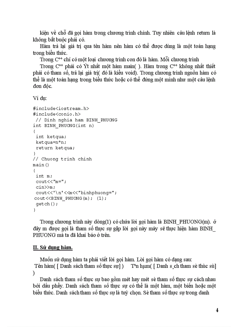 image for page Chương trình có sử dụng hàm, biến toàn cục, biến cục bộ