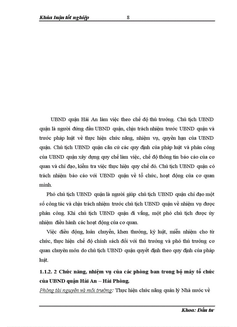 image for page Công tác tổ chức đấu thầu tại UBND quận Hải An – Hải Phòng. Thực trạng và giải pháp