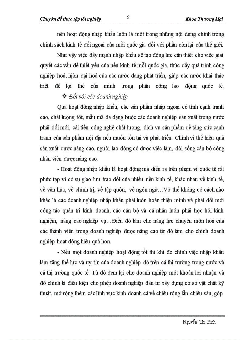 image for page Thực trạng hiệu quả hoạt động nhập khẩu của công ty máy và phụ tùng trong những năm gần đây