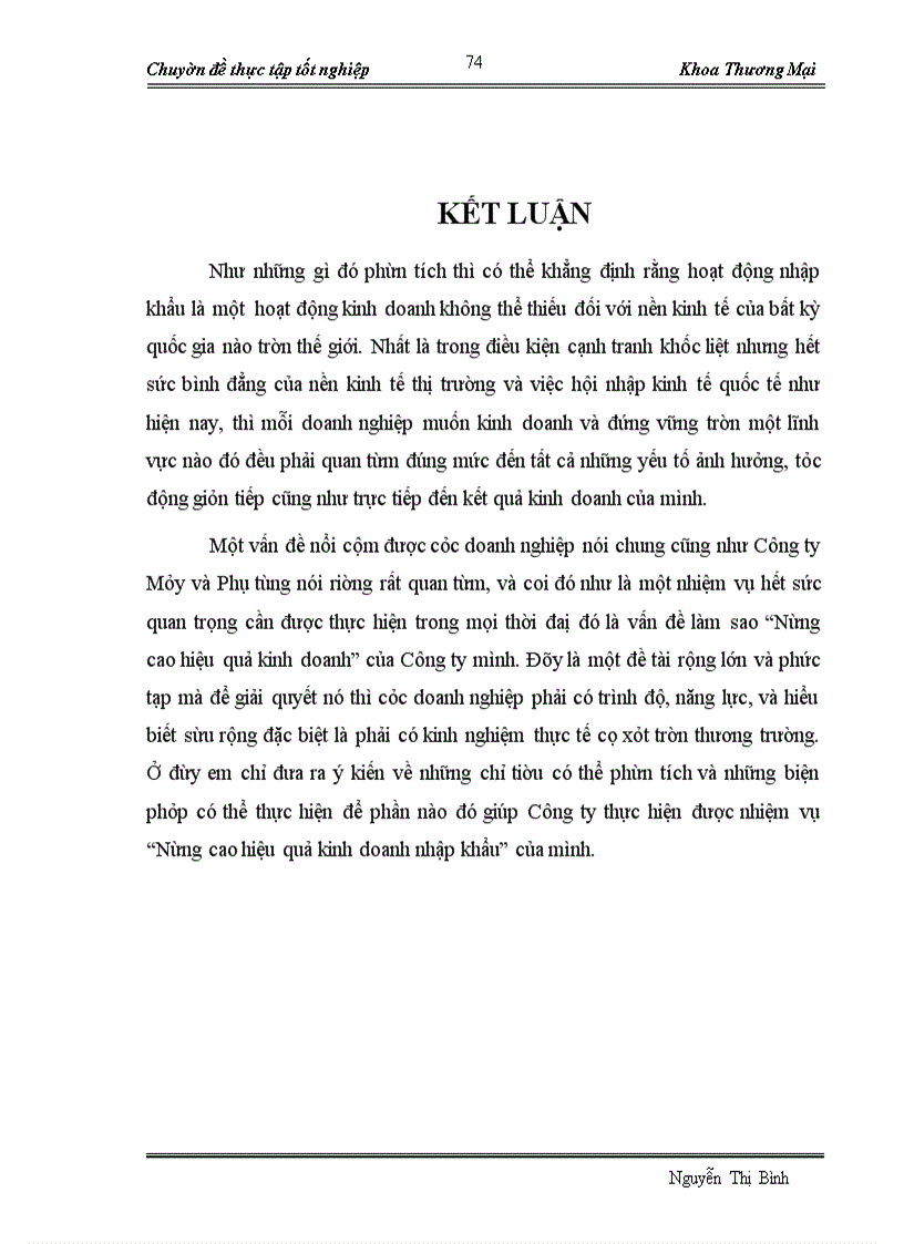 image for page Thực trạng hiệu quả hoạt động nhập khẩu của công ty máy và phụ tùng trong những năm gần đây