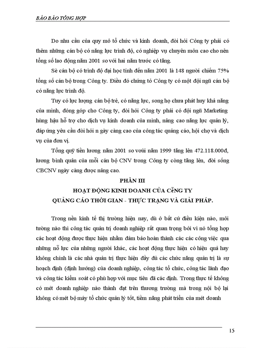 image for page Hoạt động kinh doanh của Công ty Quảng cáo Thời gian - Thực trạng và giải pháp