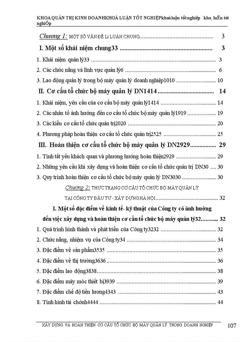 image for page Xây dựng và hoàn thiện cơ cấu tổ chức bộ máy quản lý tại Công ty Đầu tư - Xây dựng Hà Nội