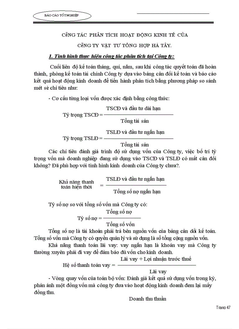 image for page Tình hình thực hiện hạch toán các nghiệp vụ kinh tế phát sinh tại Công ty Vật tư Tổng hợp - Hà tây