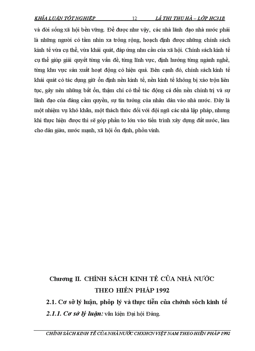 image for page Chính sách kinh tế của Nhà nước cộng hoà xã hội chủ nghĩa Việt Nam theo Hiến pháp 1992