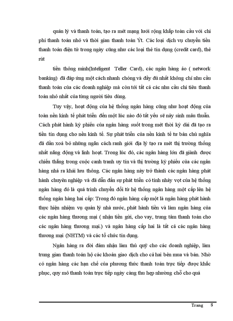 image for page Giải pháp nhằm đẩy nhanh tiến trình hiện đại hoá công tác thanh toán của hệ thống NHNN Việt nam theo hướng phát triển của công nghệ thông tin.