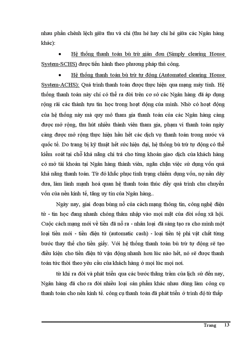 image for page Giải pháp nhằm đẩy nhanh tiến trình hiện đại hoá công tác thanh toán của hệ thống NHNN Việt nam theo hướng phát triển của công nghệ thông tin.