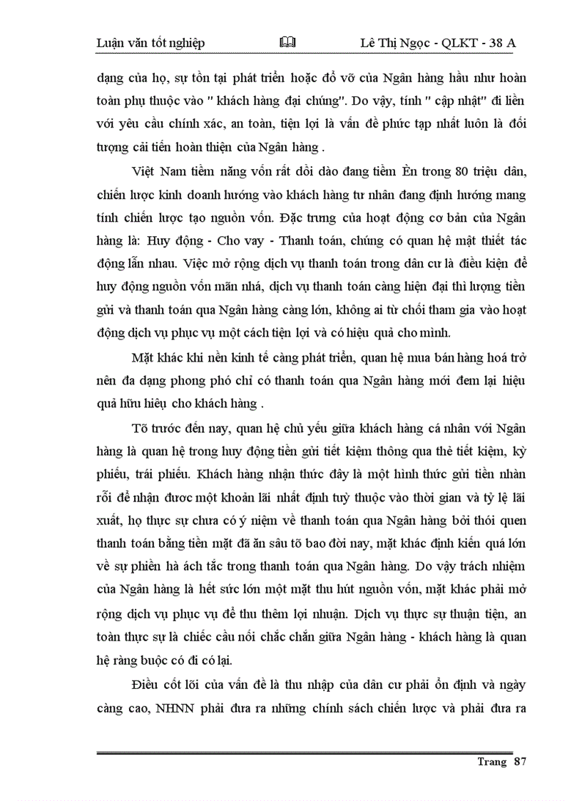 image for page Giải pháp nhằm đẩy nhanh tiến trình hiện đại hoá công tác thanh toán của hệ thống NHNN Việt nam theo hướng phát triển của công nghệ thông tin.