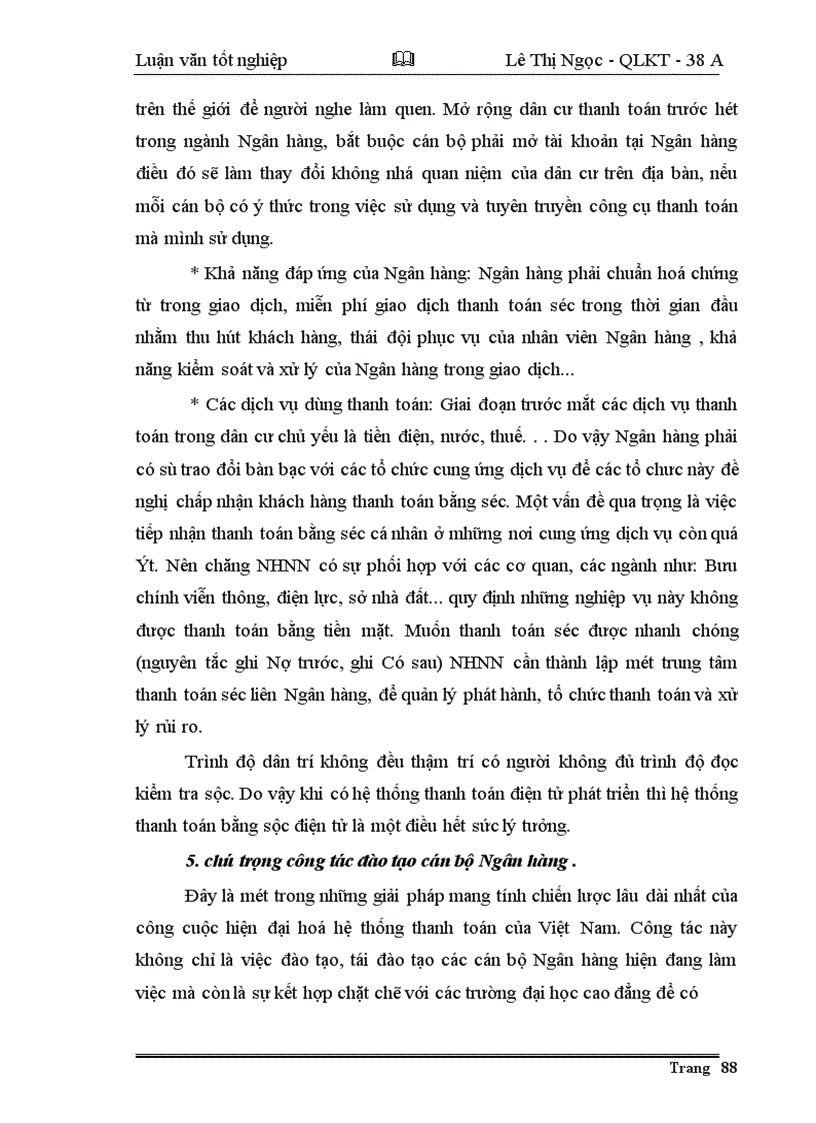 image for page Giải pháp nhằm đẩy nhanh tiến trình hiện đại hoá công tác thanh toán của hệ thống NHNN Việt nam theo hướng phát triển của công nghệ thông tin.