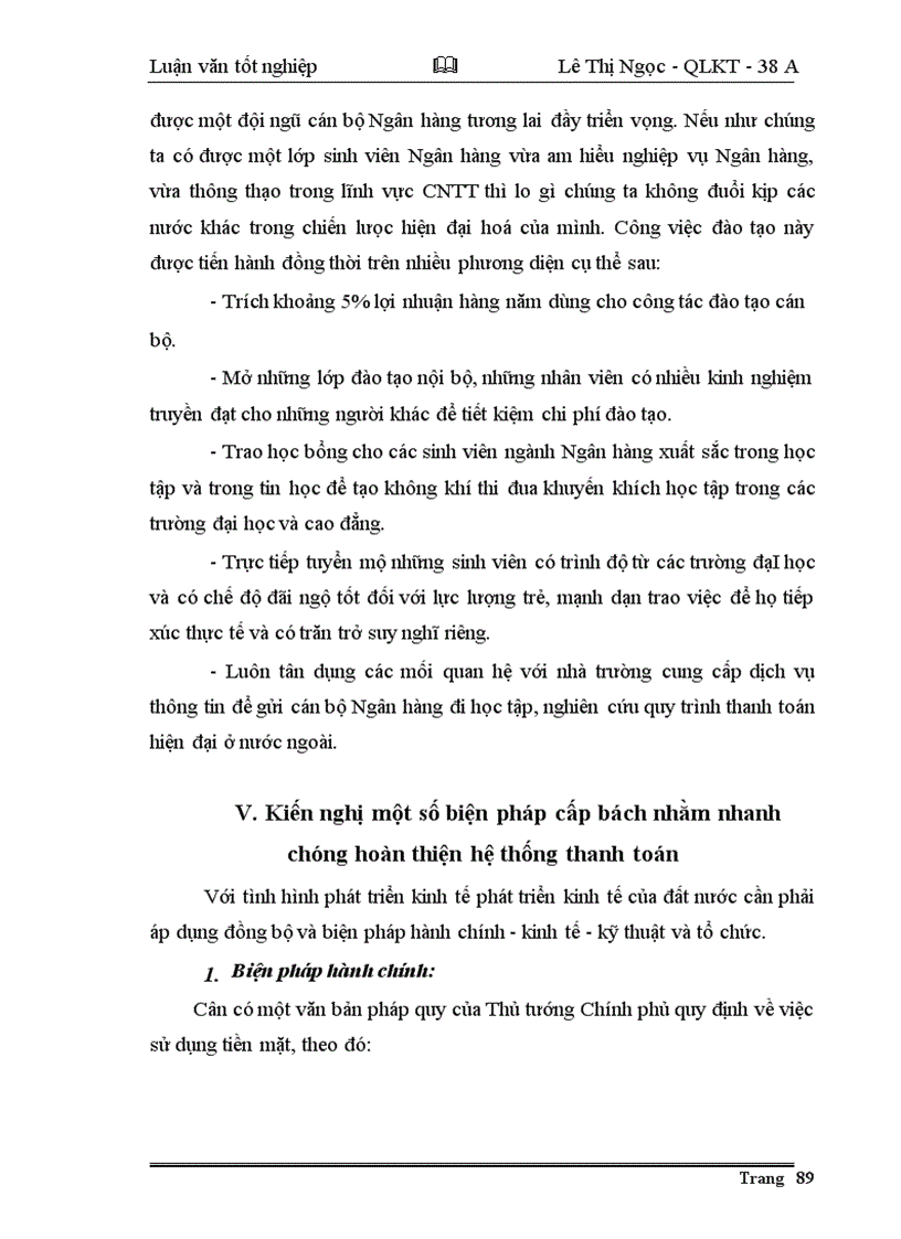 image for page Giải pháp nhằm đẩy nhanh tiến trình hiện đại hoá công tác thanh toán của hệ thống NHNN Việt nam theo hướng phát triển của công nghệ thông tin.