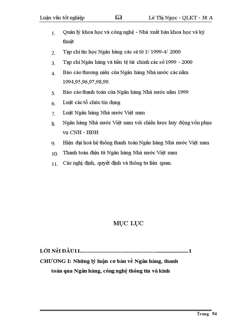 image for page Giải pháp nhằm đẩy nhanh tiến trình hiện đại hoá công tác thanh toán của hệ thống NHNN Việt nam theo hướng phát triển của công nghệ thông tin.