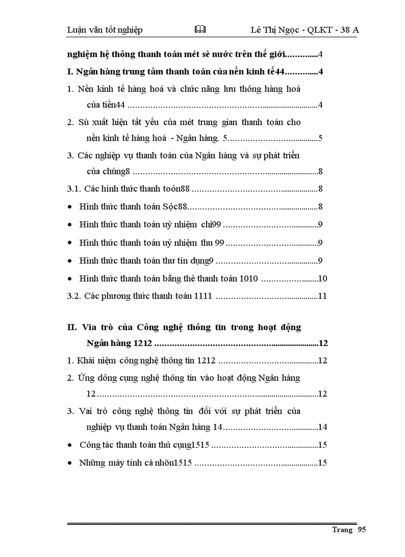 image for page Giải pháp nhằm đẩy nhanh tiến trình hiện đại hoá công tác thanh toán của hệ thống NHNN Việt nam theo hướng phát triển của công nghệ thông tin.