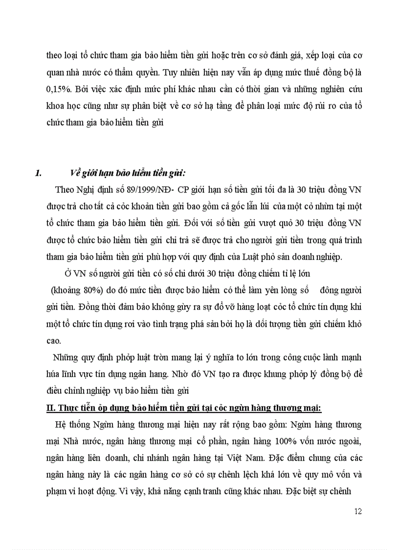 image for page Thực tiễn áp dụng Bảo hiểm tiền gửi tại các ngân hàng thương mại