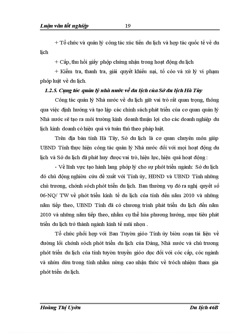 image for page Hoàn thiện công tác quản lý nhà nước về du lịch của Sở du lịch Hà Tây đối với khu du lịch Chùa Thầy