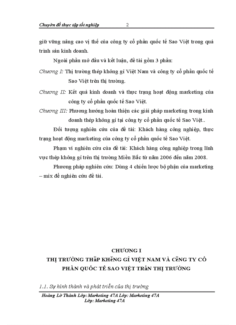 image for page Một số giải pháp marketing trong kinh doanh thép không gỉ ( inox ) tại công ty cổ phần quốc tế Sao Việt