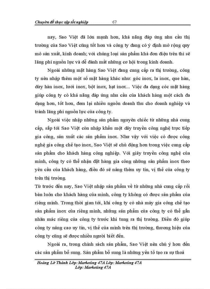 image for page Một số giải pháp marketing trong kinh doanh thép không gỉ ( inox ) tại công ty cổ phần quốc tế Sao Việt