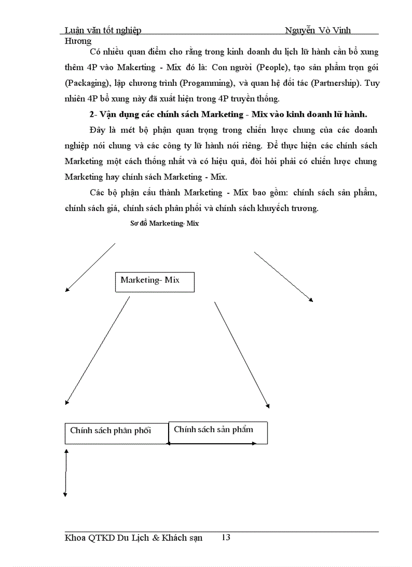 image for page Áp dụng Makerting - Mix trong hoạt động kinh doanh lữ hành tại Công ty Điều hành Hướng dẫn du lịch Vinatour