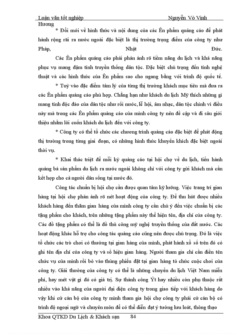 image for page Áp dụng Makerting - Mix trong hoạt động kinh doanh lữ hành tại Công ty Điều hành Hướng dẫn du lịch Vinatour