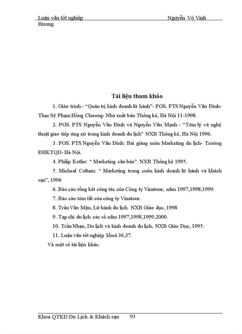 image for page Áp dụng Makerting - Mix trong hoạt động kinh doanh lữ hành tại Công ty Điều hành Hướng dẫn du lịch Vinatour