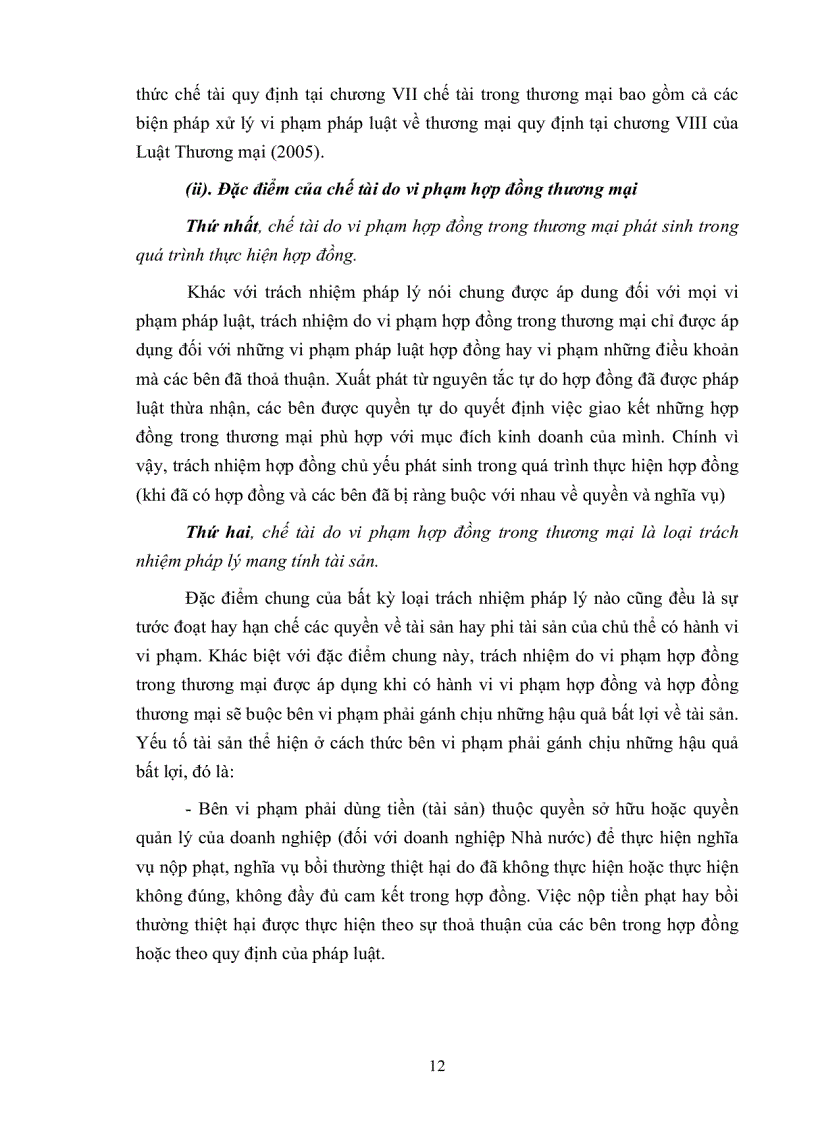 image for page Các hình thức chế tài do vi phạm hợp đồng trong thương mại