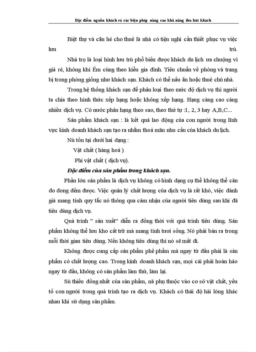 image for page Đặc điểm nguồn khách và các biện pháp nâng cao khả năng thu hút khách của khách sạn Thắng lợi