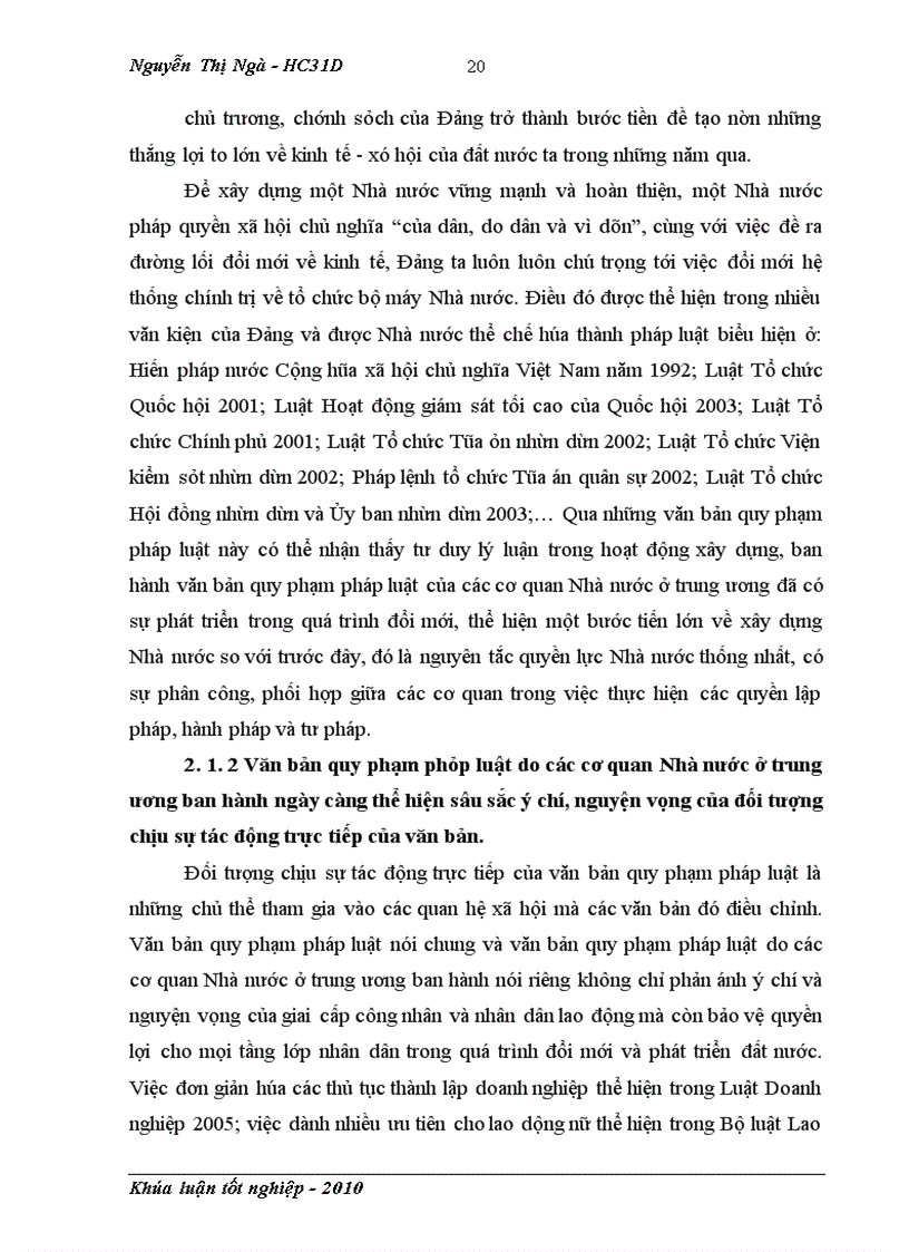 image for page Thực trạng ban hành văn bản quy phạm pháp luật của các cơ quan Nhà nước ở trung ương