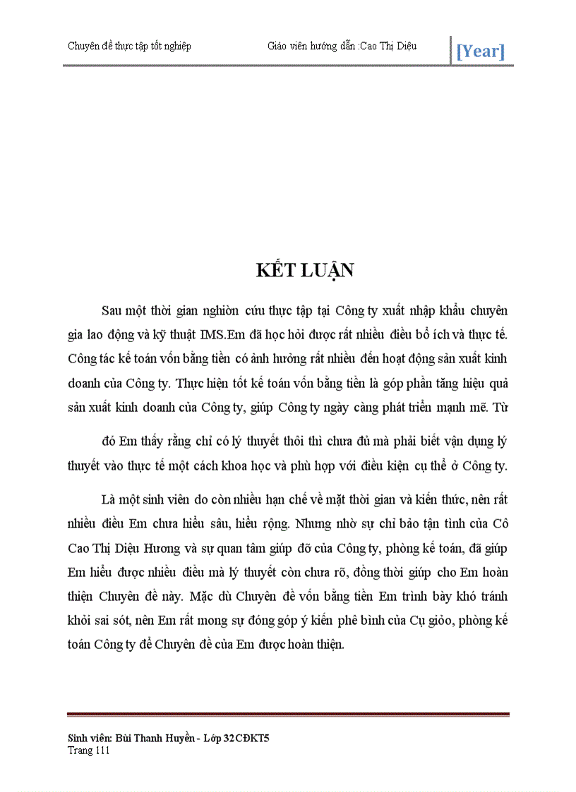 image for page Tổ chức công tác kế toán Vốn Bằng Tiền tại Công ty xuất nhập khẩu chuyên gia lao động và kỹ thuật IMS