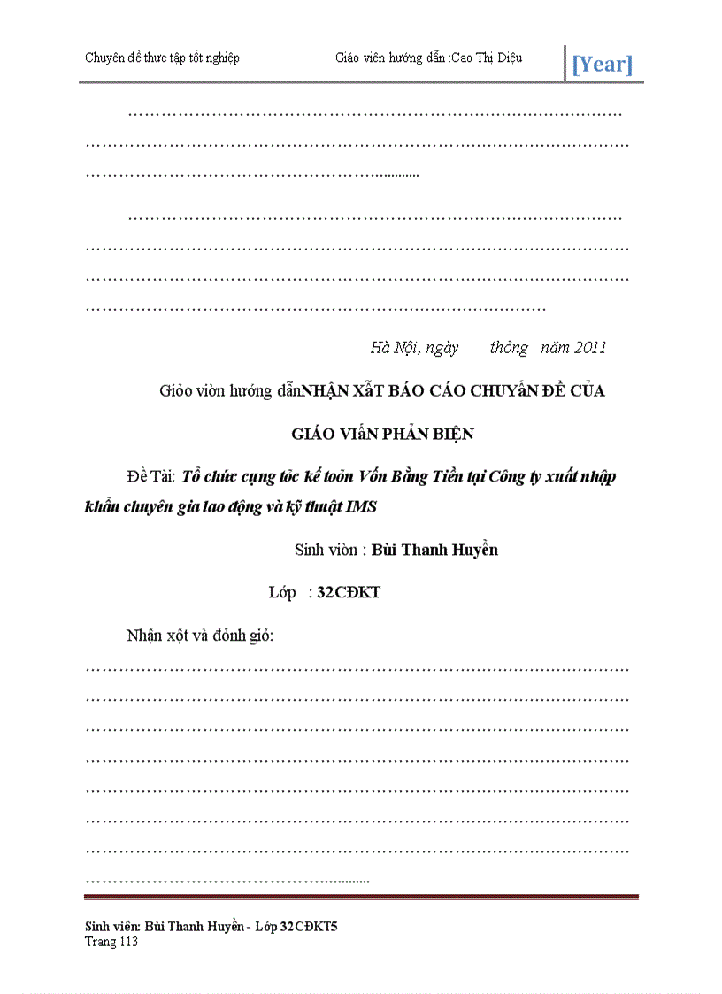 image for page Tổ chức công tác kế toán Vốn Bằng Tiền tại Công ty xuất nhập khẩu chuyên gia lao động và kỹ thuật IMS