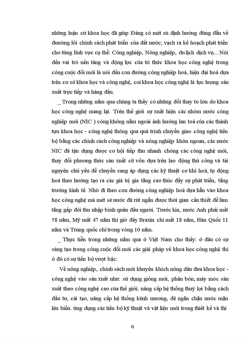 image for page Ýthức và vai trò của tri thức khoa học công nghệ đối với việc phát triển kinh tế của Việt Nam hiện nay