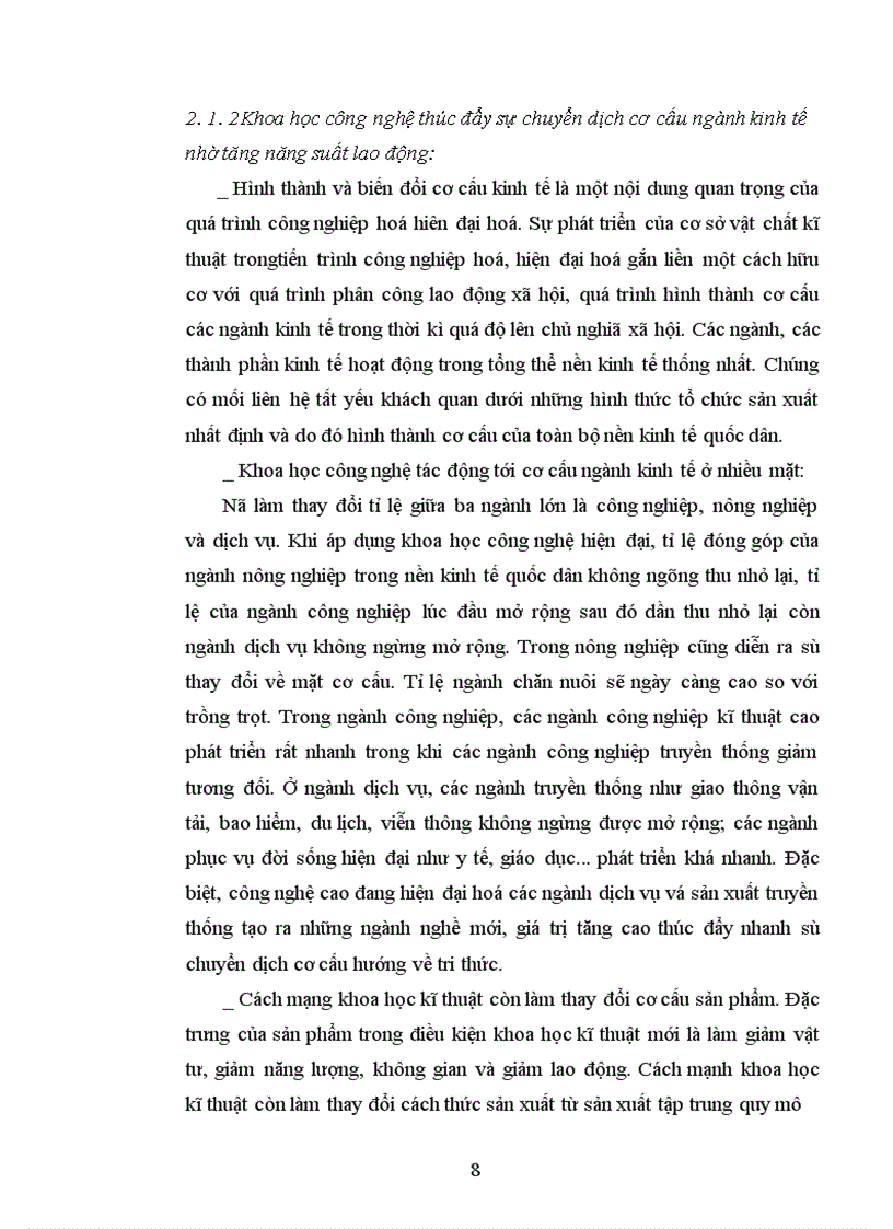 image for page Ýthức và vai trò của tri thức khoa học công nghệ đối với việc phát triển kinh tế của Việt Nam hiện nay