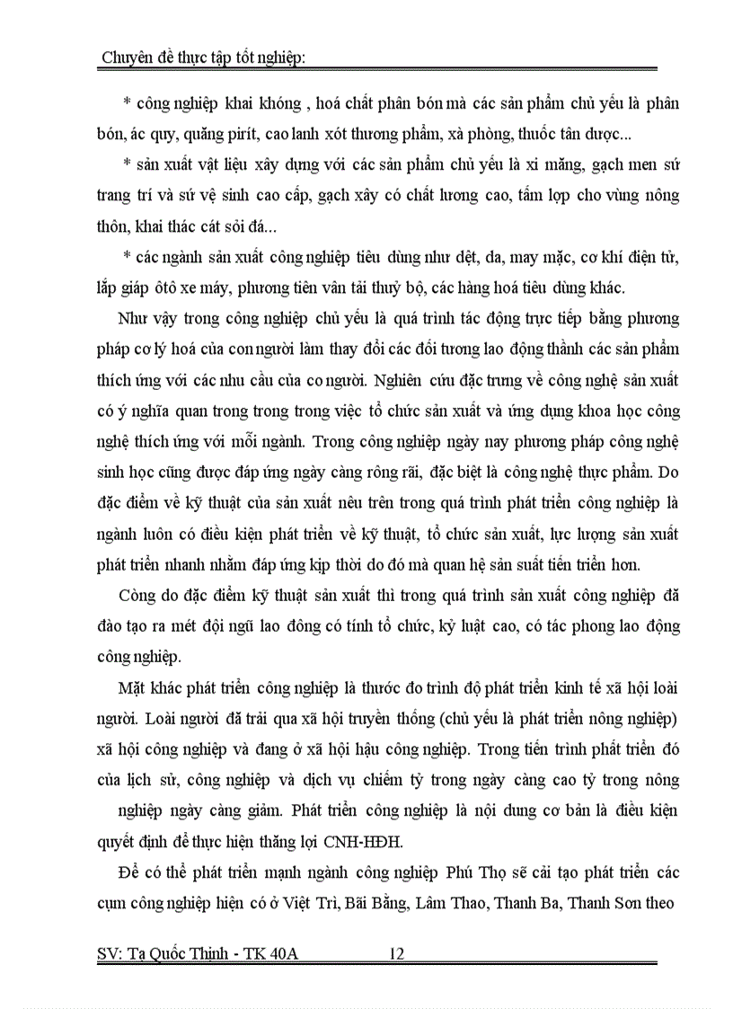 image for page Vận dụng phương pháp dãy số thời gian phân tích tình hình phát triển công nghiệp trên địa bàn tỉnh Phú Thọ giai đoạn 1995-2000 và dự đoán sự phát triển công nghiệp đến 2002