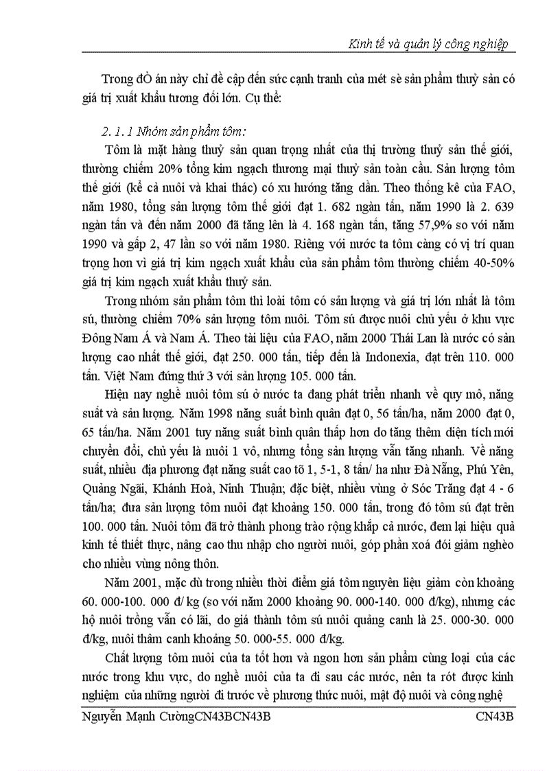 image for page Nâng cao sức cạnh tranh của hàng thuỷ sản Việt Nam trong bối cảnh hội nhập kinh tế quốc tế