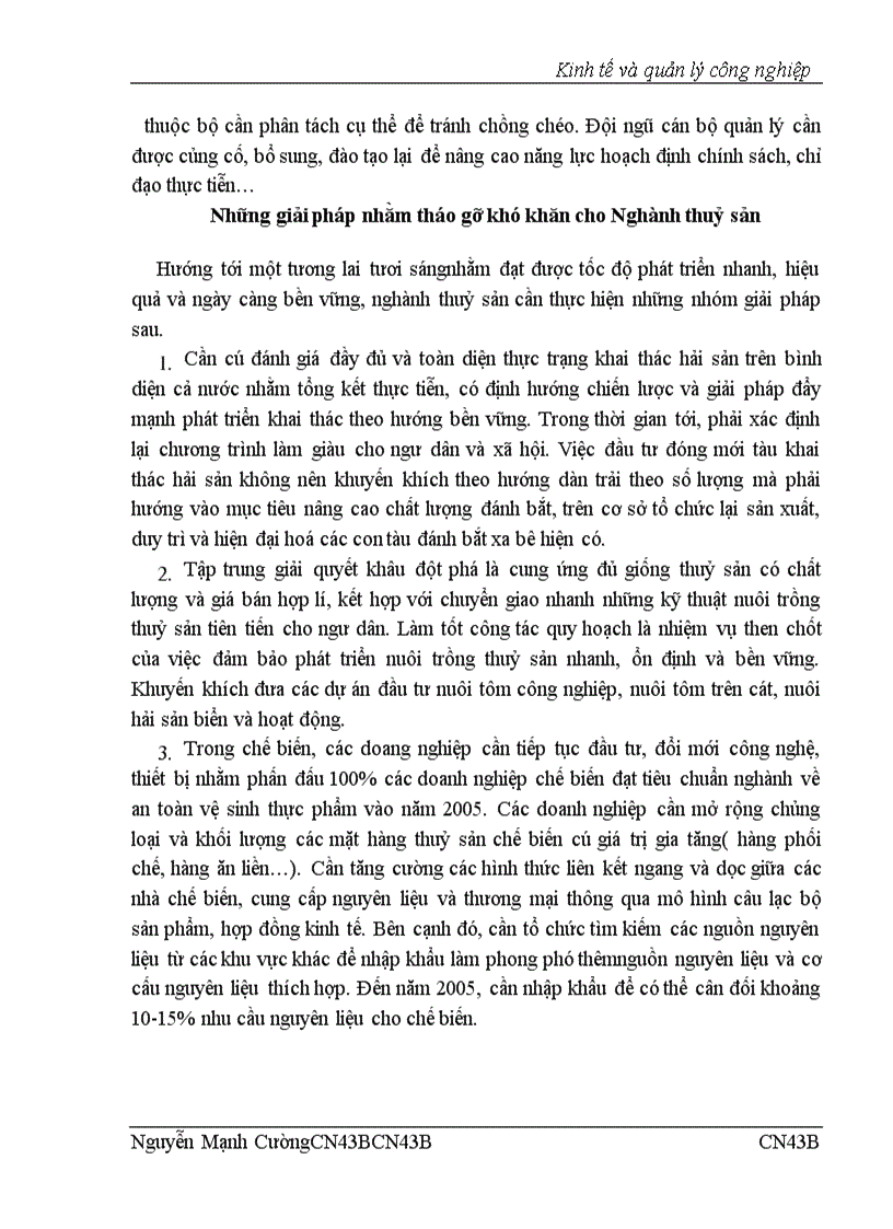 image for page Nâng cao sức cạnh tranh của hàng thuỷ sản Việt Nam trong bối cảnh hội nhập kinh tế quốc tế