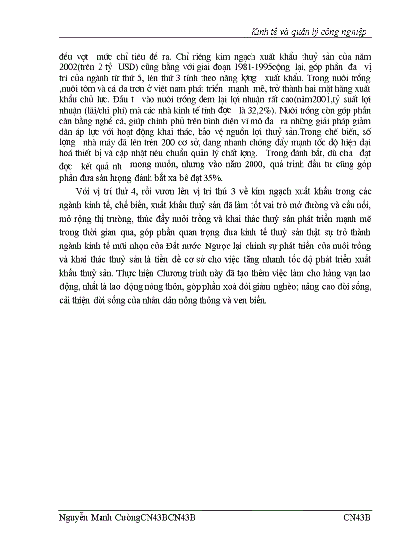 image for page Nâng cao sức cạnh tranh của hàng thuỷ sản Việt Nam trong bối cảnh hội nhập kinh tế quốc tế