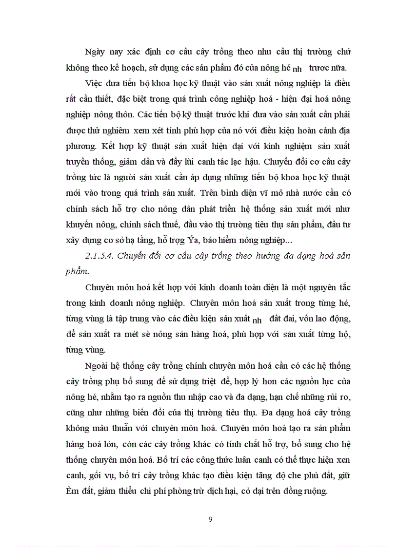 image for page Nghiên cứu một số giải pháp góp phần chuyển dịch cây trồng trên cơ sở nâng cao hiệu quả sử dụng đất tại xã Thạch Long – Thạch Hà - Hà Tĩnh