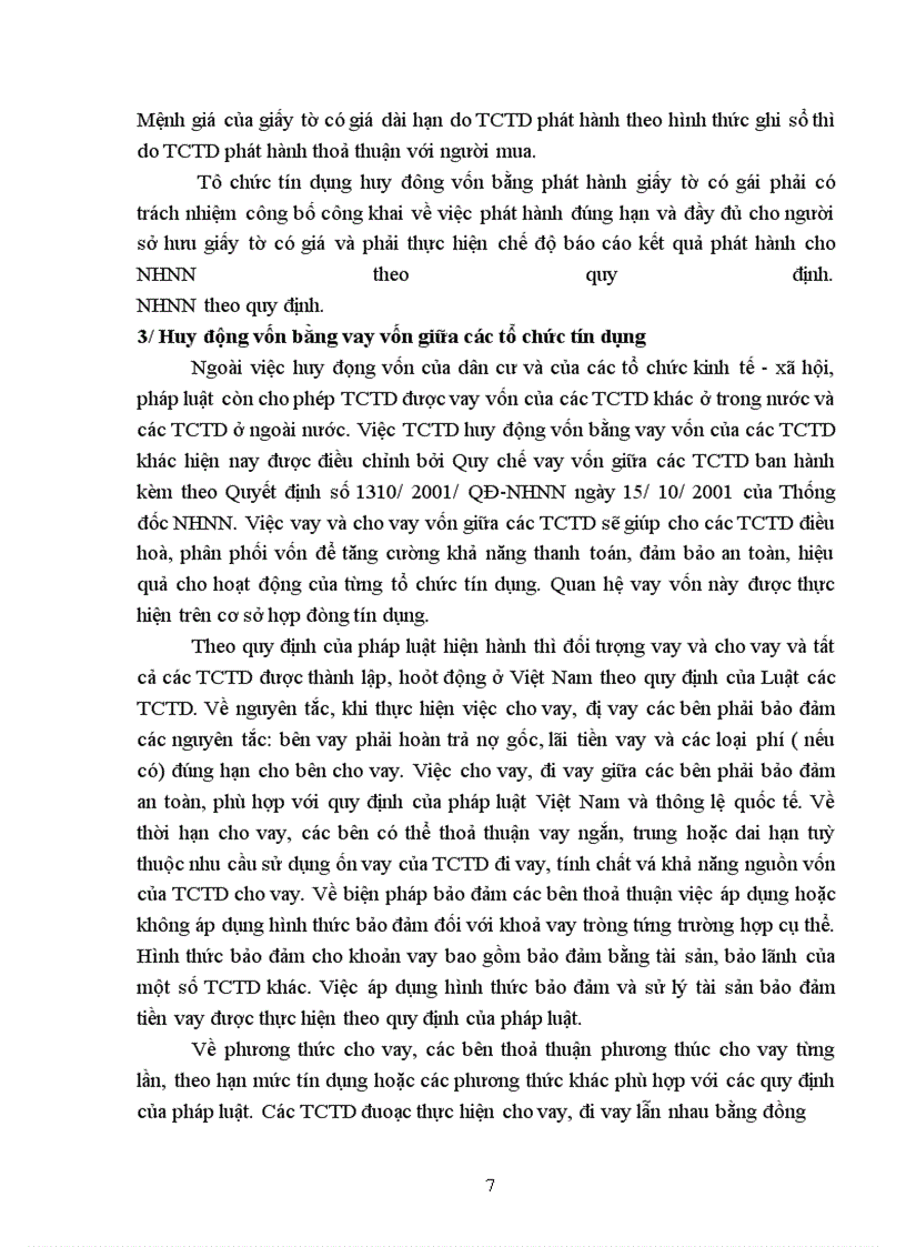 image for page Quy định về đảm bảo an toàn trong hoạt động huy động vốn của các TCTD