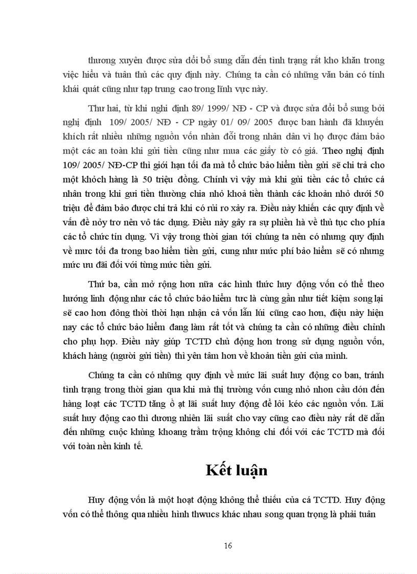 image for page Quy định về đảm bảo an toàn trong hoạt động huy động vốn của các TCTD