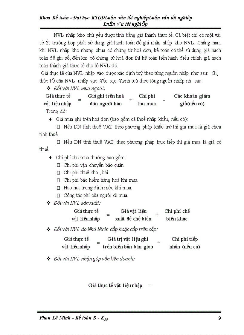 image for page Hạch toán nguyên vật liệu tại công ty giầy Thượng đình -Hà Nội