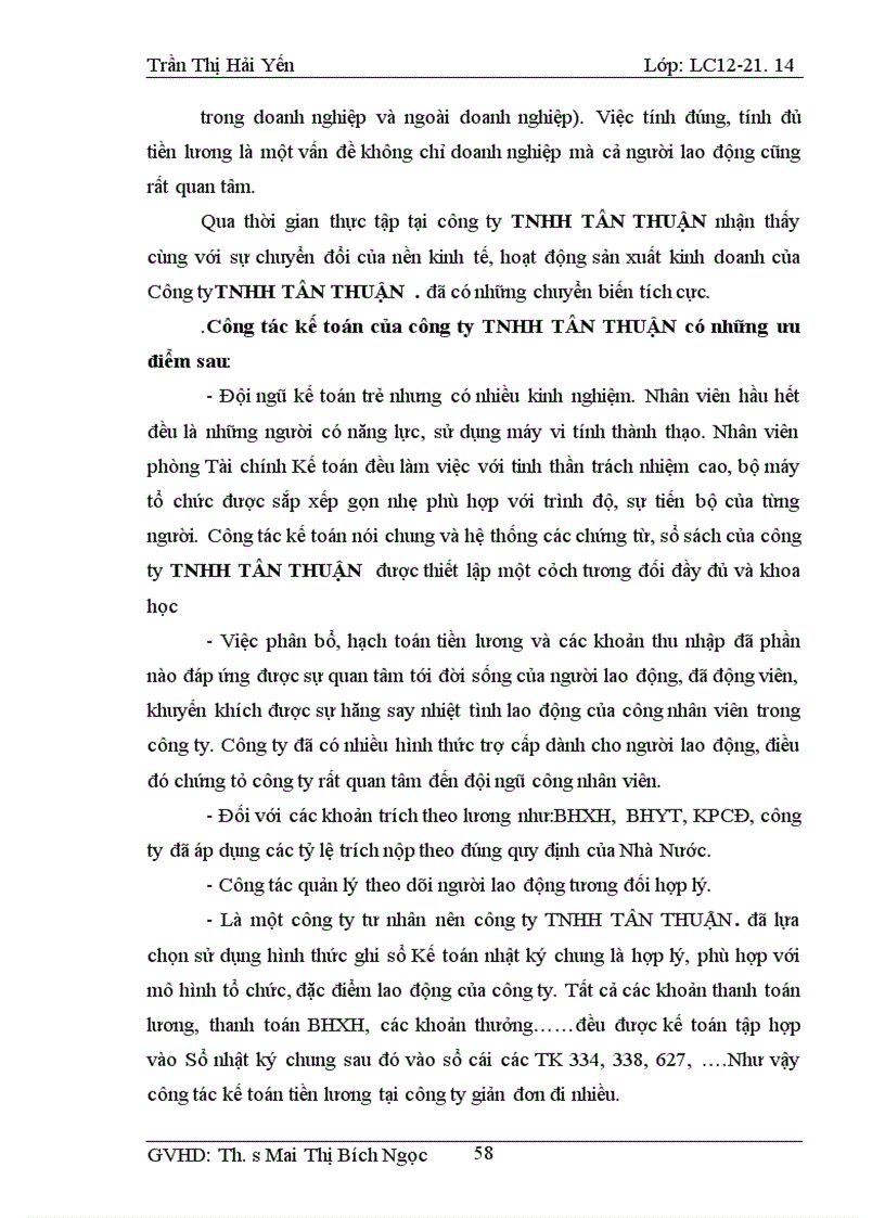 image for page Kế toán tiền lương và các khoản trích theo lương tại CÔNG TY TNHH TÂN THUẬN