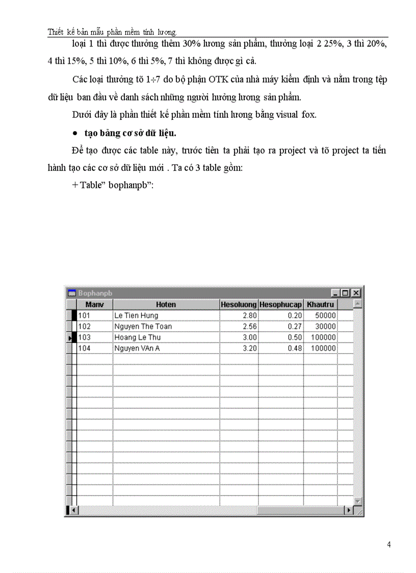 image for page Thiết kế bản mẫu phần mềm tính lương