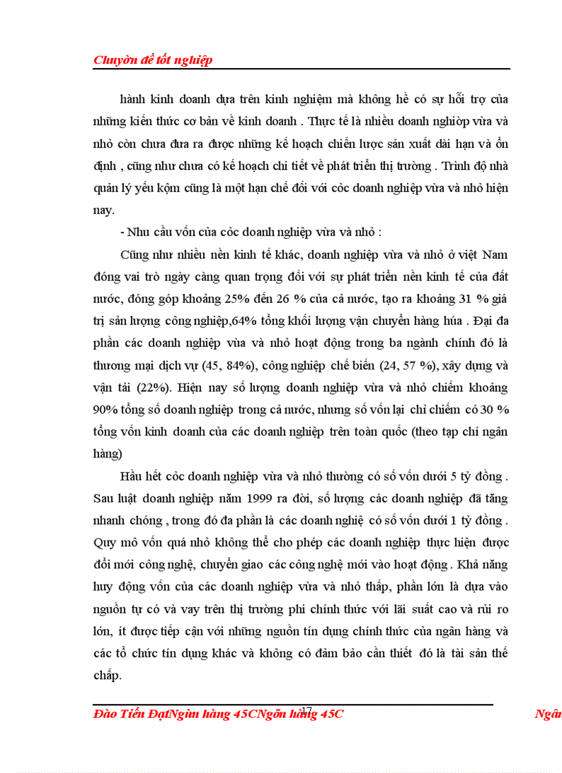 image for page GiảI pháp mở rộng cho vay đối với doanh nghiệp vừa và nhỏ tại Ngân hàng nông Nghiệp và phát triển nông thôn Hà Tây