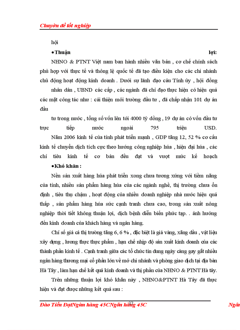 image for page GiảI pháp mở rộng cho vay đối với doanh nghiệp vừa và nhỏ tại Ngân hàng nông Nghiệp và phát triển nông thôn Hà Tây