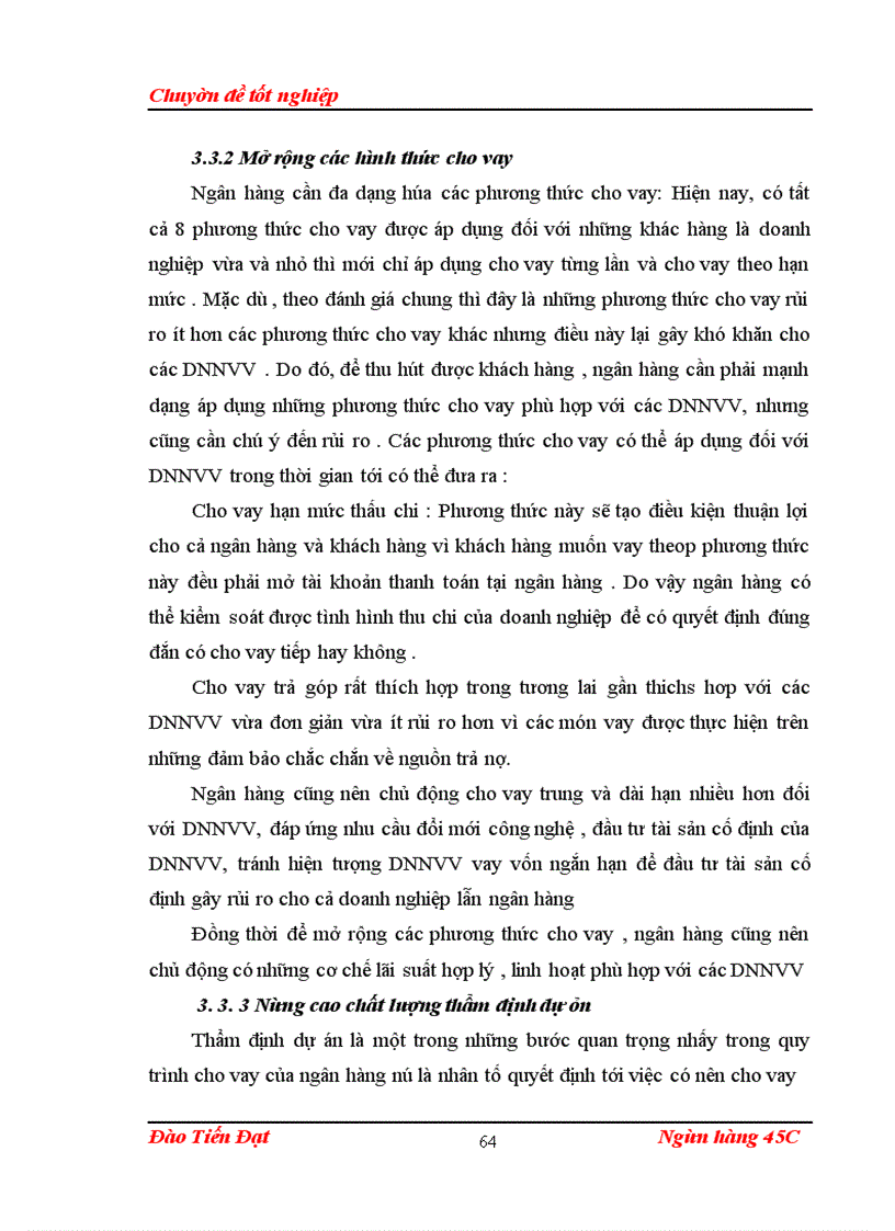 image for page GiảI pháp mở rộng cho vay đối với doanh nghiệp vừa và nhỏ tại Ngân hàng nông Nghiệp và phát triển nông thôn Hà Tây
