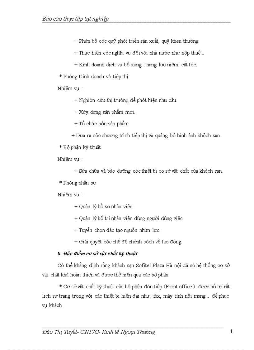 image for page Thực trạng kinh doanh lưu trú của khách sạn Sofitel Plaza Hanoi