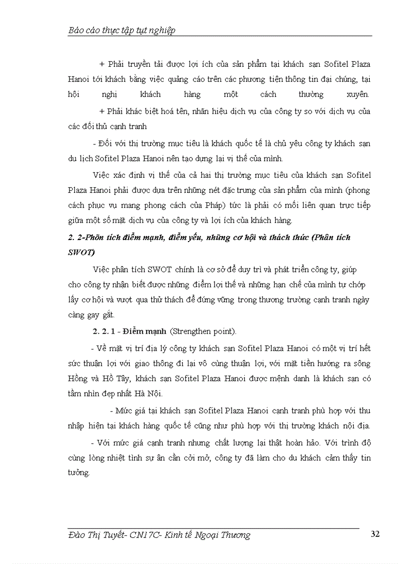 image for page Thực trạng kinh doanh lưu trú của khách sạn Sofitel Plaza Hanoi