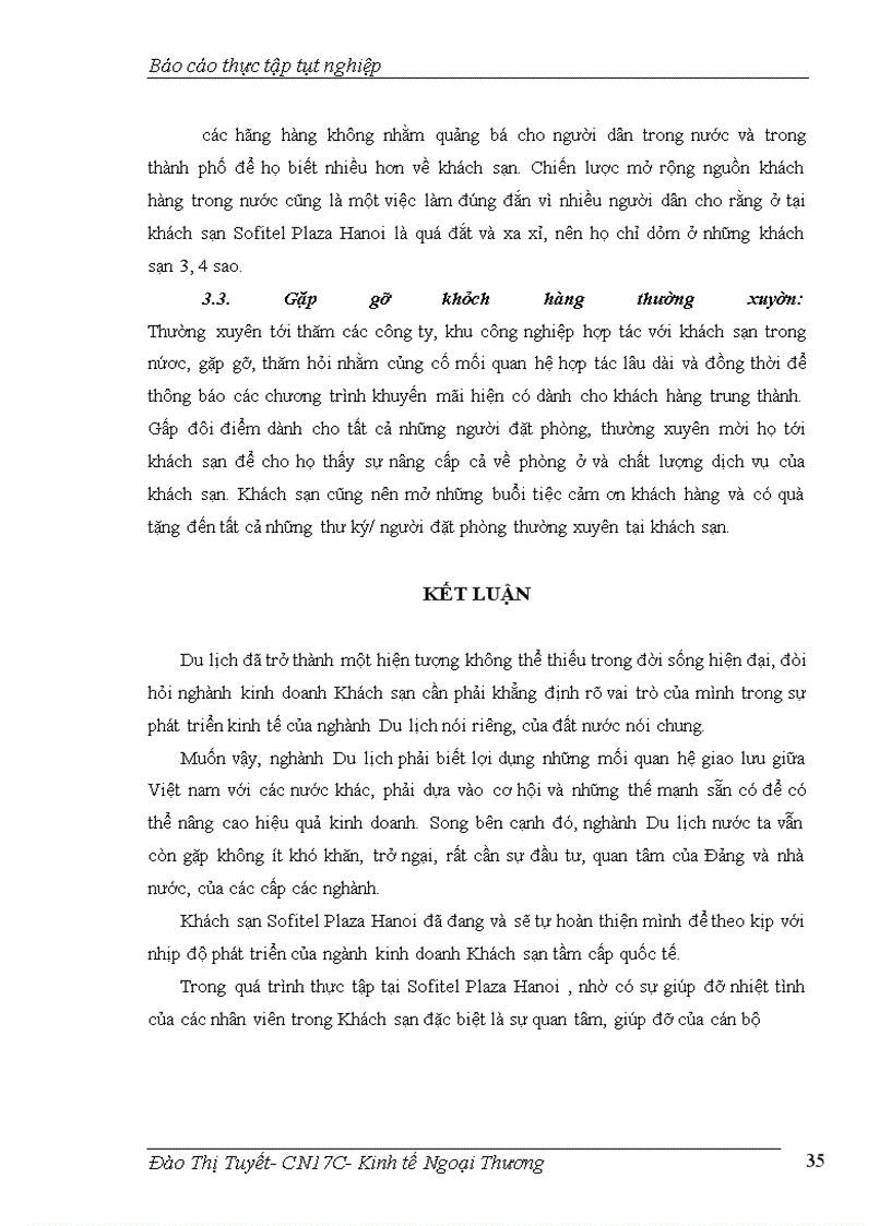 image for page Thực trạng kinh doanh lưu trú của khách sạn Sofitel Plaza Hanoi