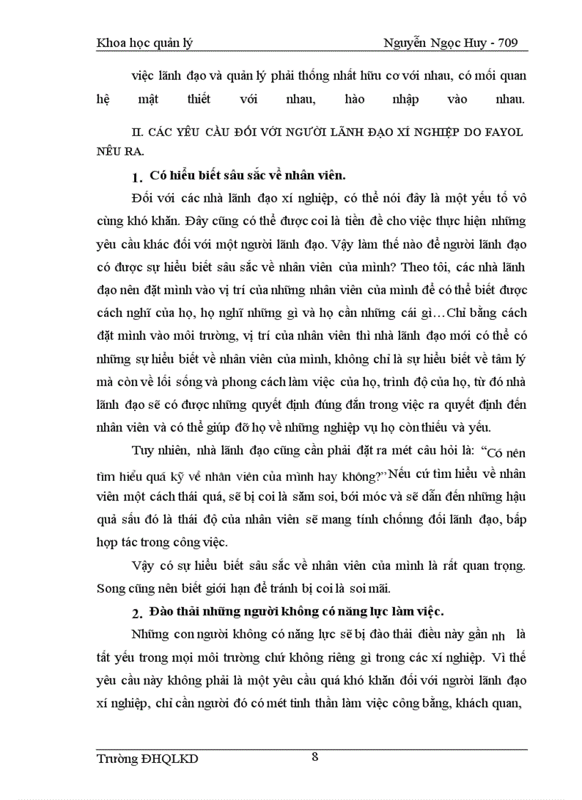 image for page Phân tích mối quan hệ giữa lãnh đạo và quản lý, và 8 yêu cầu đặt ra đối với nhà lãnh đạo xí nghiệp do Fayol