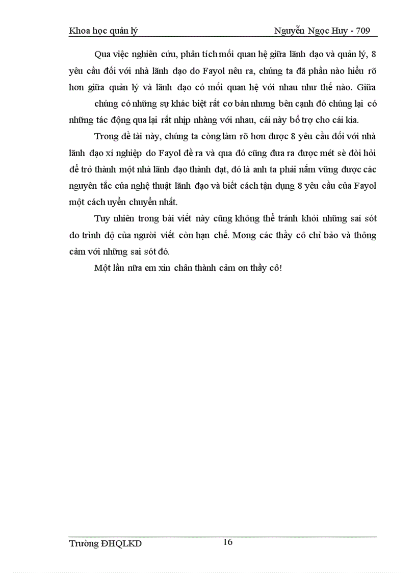 image for page Phân tích mối quan hệ giữa lãnh đạo và quản lý, và 8 yêu cầu đặt ra đối với nhà lãnh đạo xí nghiệp do Fayol
