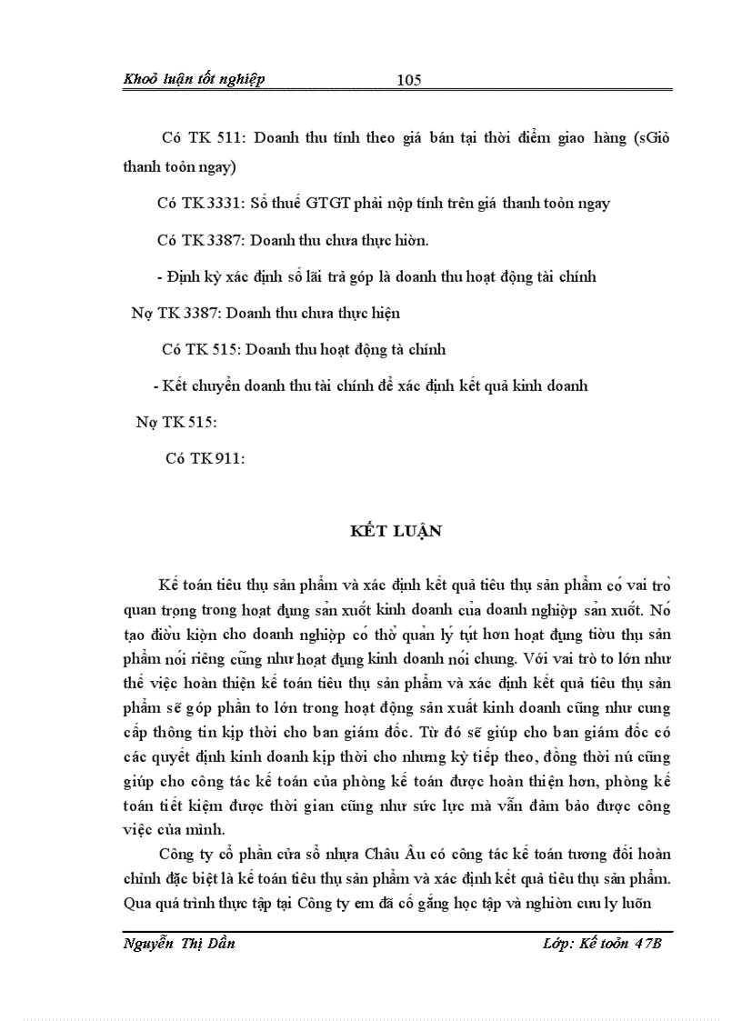 image for page Hoàn thiện hạch toán tiêu thụ thành phẩm và xác định kết quả tiêu thụ tại Công ty cổ phần Cửa sổ nhựa Châu Âu – Eurowindow