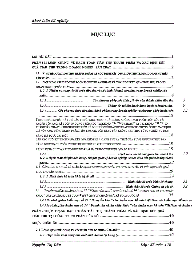 image for page Hoàn thiện hạch toán tiêu thụ thành phẩm và xác định kết quả tiêu thụ tại Công ty cổ phần Cửa sổ nhựa Châu Âu – Eurowindow