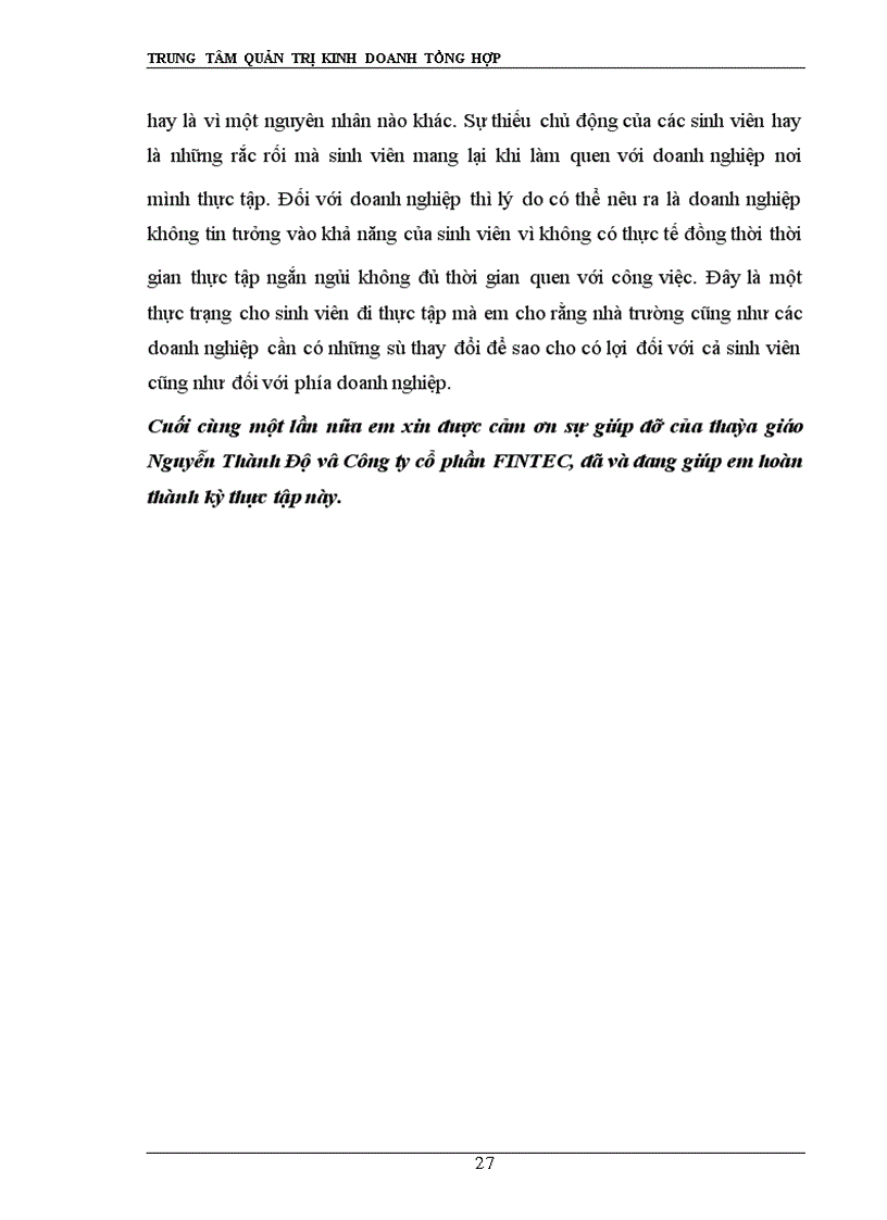 image for page Kết quả sản xuất kinh doanh và tình hình quản lý tài chính của công ty FINTEC